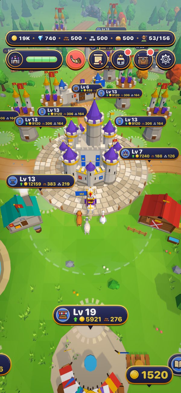 A grown kingdom around the castle